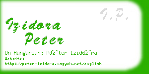 izidora peter business card